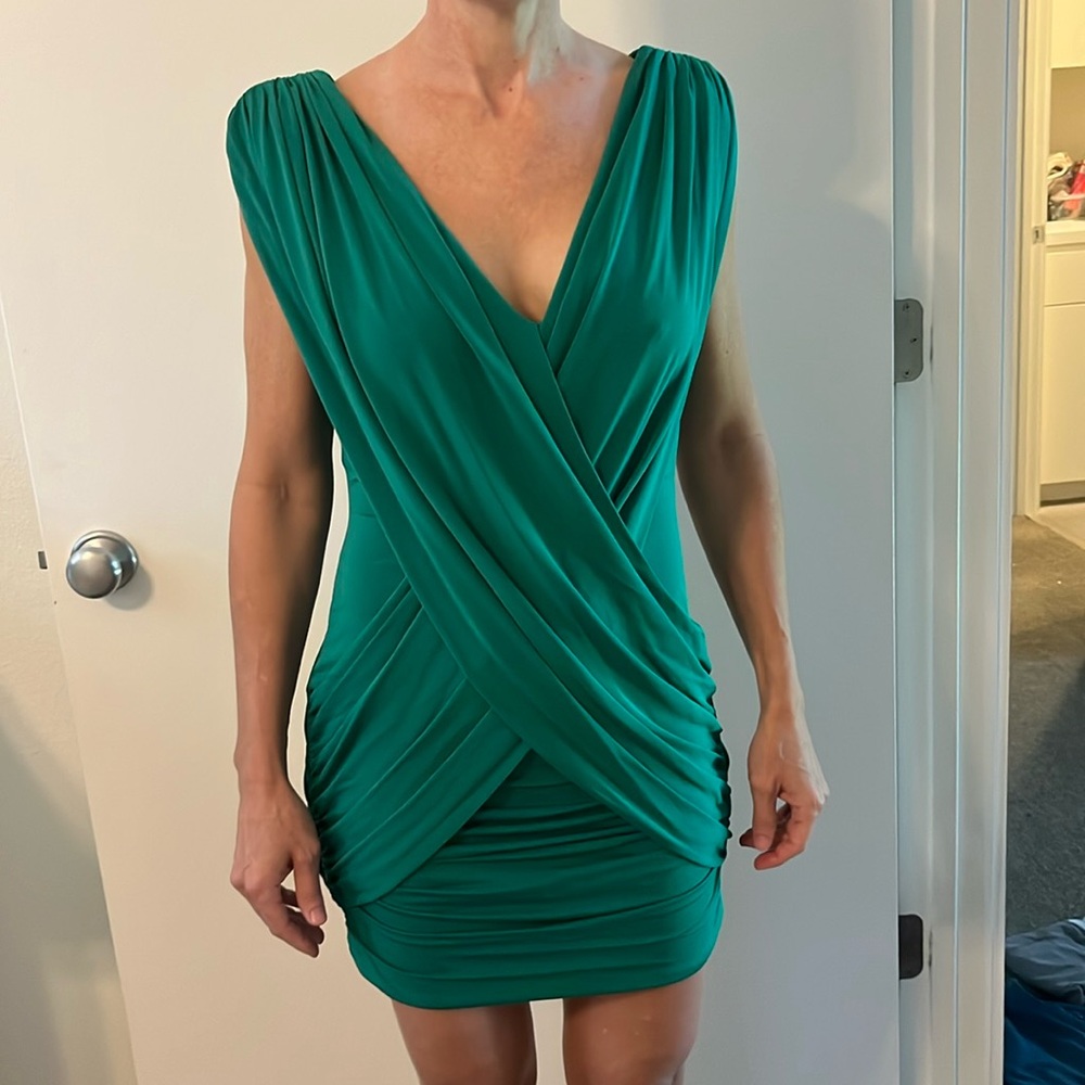 Green BCBG MAXAZRIA dress